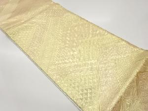 佐賀錦菱尽くし模様織出し全通袋帯